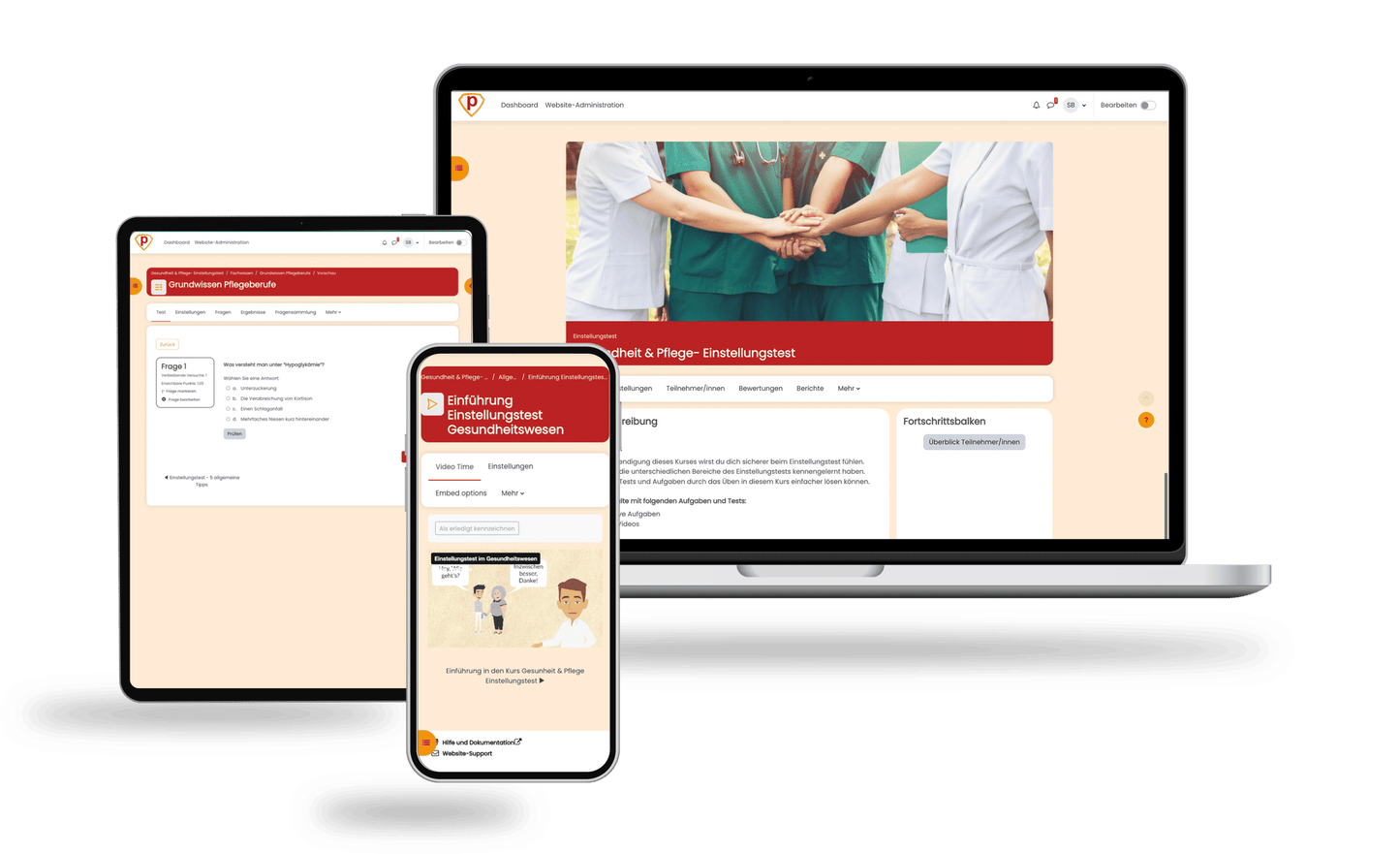 Eignungstest Gesundheit & Pflege 2025 Online Testtrainer