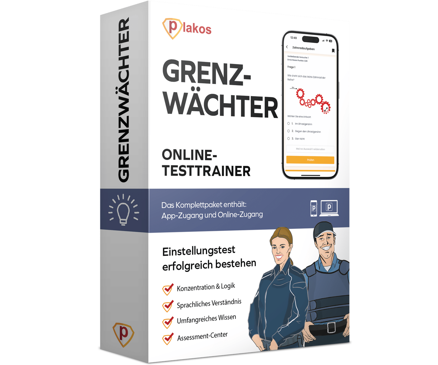 Grenzwächter Eignungstest (Schweiz) 2025 Online Testtrainer