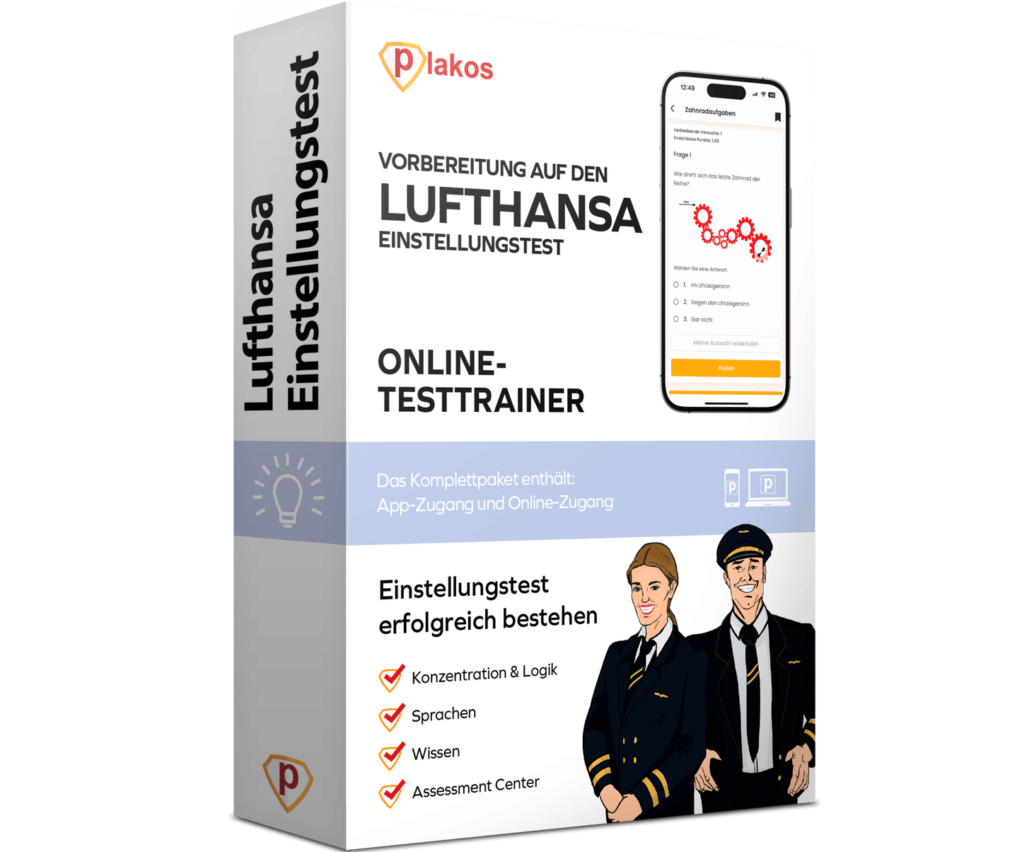 Vorbereitung für den Lufthansa Einstellungstest 2025 Online Testtrainer