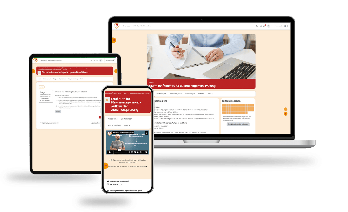 Prüfungsvorbereitung Kauffrau / Kaufmann für Büromanagement 2026 Online Testtrainer