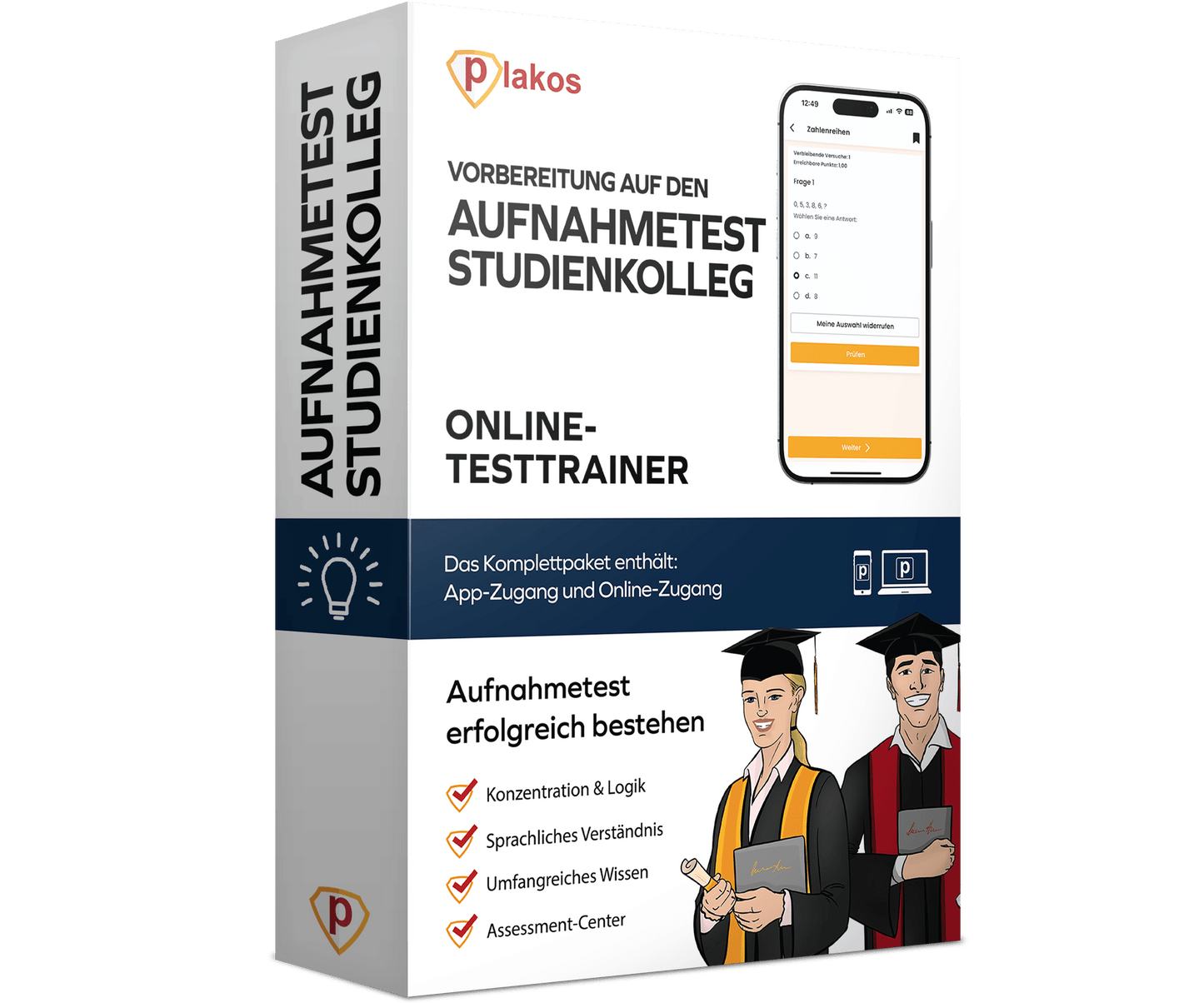 Aufnahmetest Studienkolleg 2025 Online Testtrainer