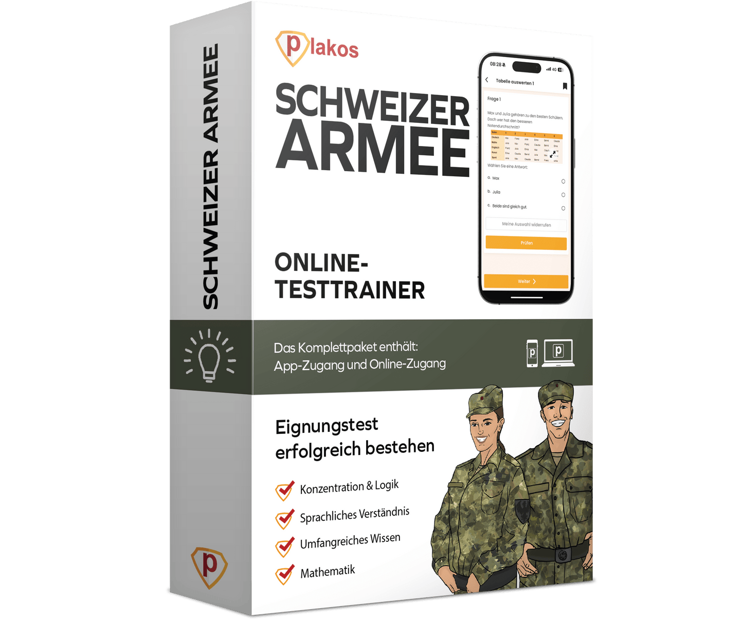 Schweizer Armee Eignungstest 2025 Online Testtrainer