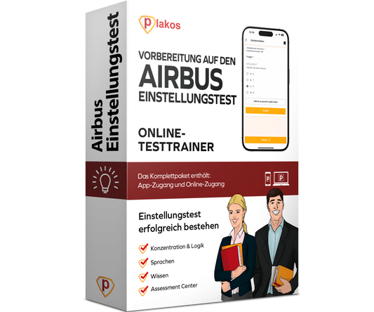 Vorbereitung Airbus Einstellungstest 2025 Online Testtrainer